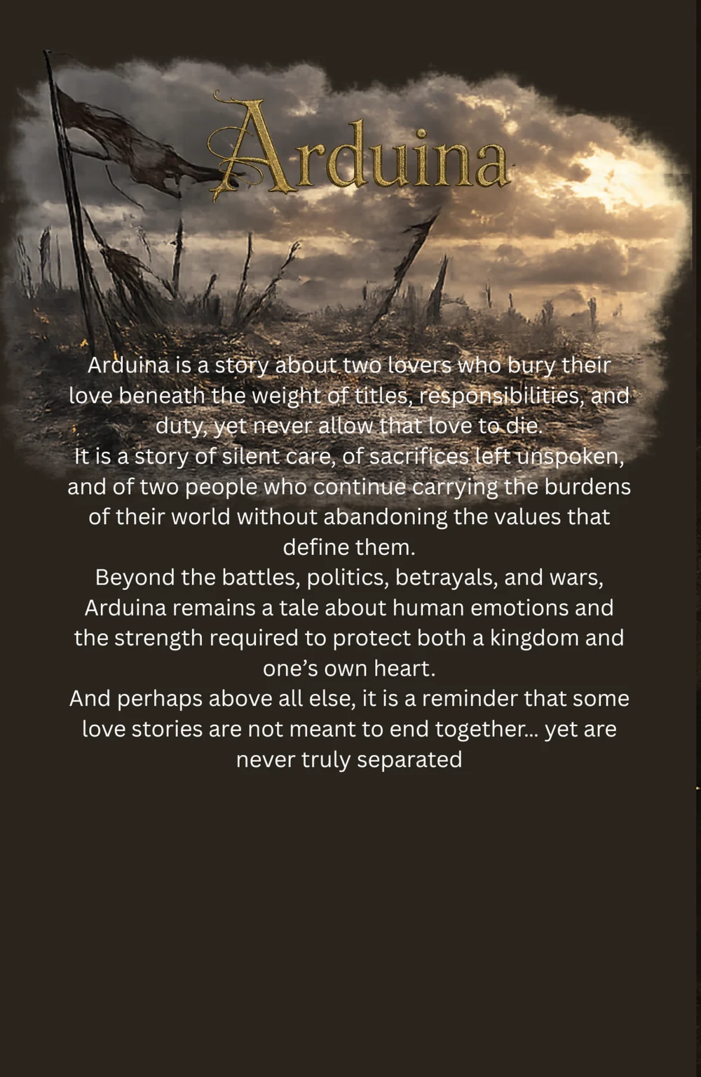 Official back cover of Arduina by Adrian Galarza