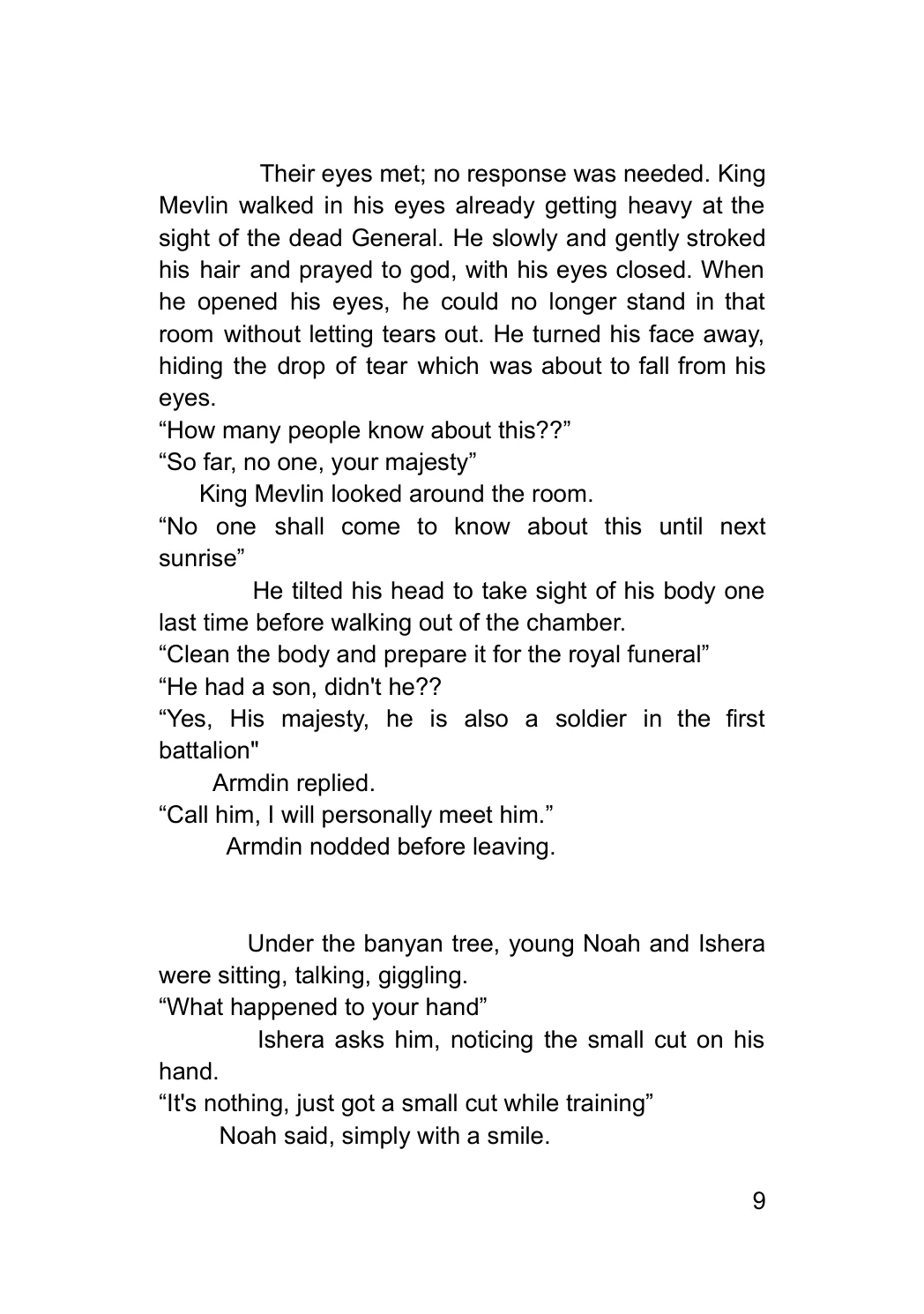 Arduina by Adrian Galarza, Prologue I, printed page 9